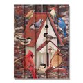 Ricki&Aposs Rugs 28 x 36 in. Giordanos Church Birdhouse Inside & Outside Cedar Wall Art RI951708